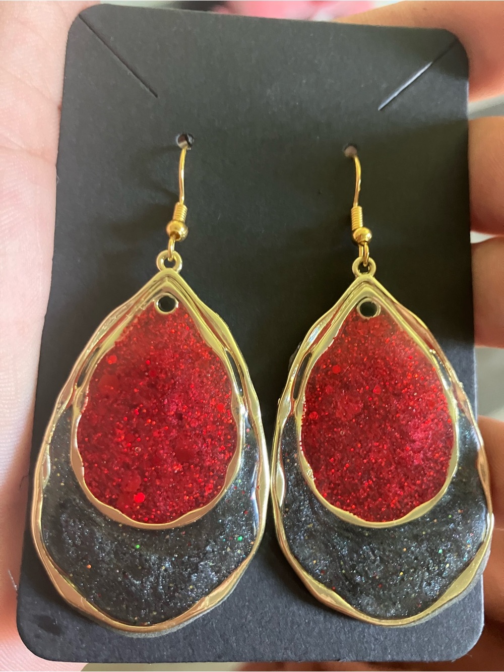 Ruby’s royal gothic handmade earrings